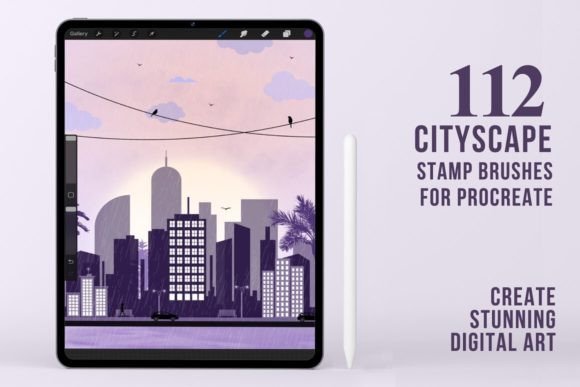Download 112 Cityscape Procreate Stamp Brushes - Procreate stamp brushes Collection