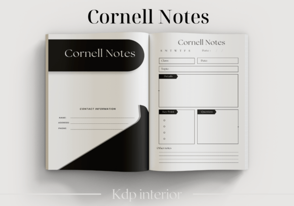 Download Cornell Notes Notebook - Kdp Interior - Kdp interior Collection