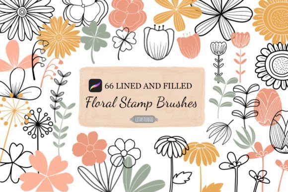 Download 66 Botanical Procreate Stamp Brushes - Premium Resources