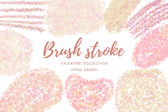 Download Valentine Brush Strokes Clipart - Valentine brush Collection