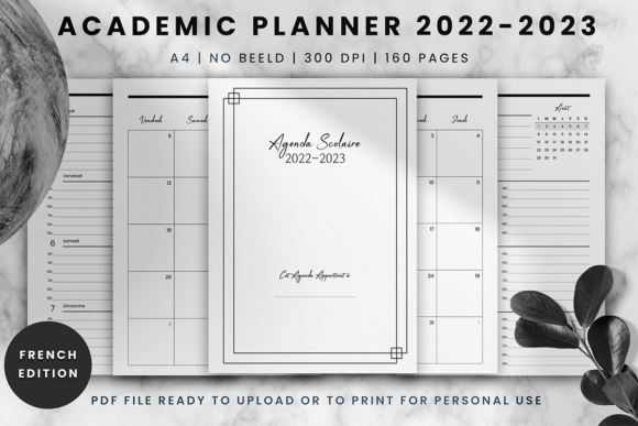 Download French Academic Planner 2022 - 2023 - Planner Collection
