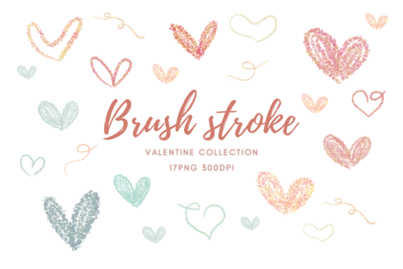 Download Valentine Brush Strokes Clipart - Valentine brush Collection