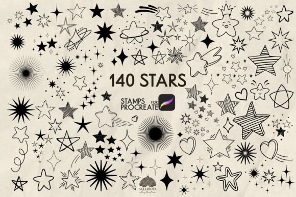 Download Stars Procreate Stamp Brushes - Premium Bundle