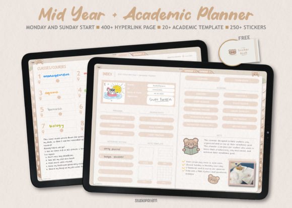 Download All in One Digital Academic Planner - Planner Collection