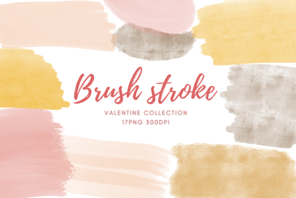 Download Valentine Brush Strokes Clipart - Valentine brush Collection