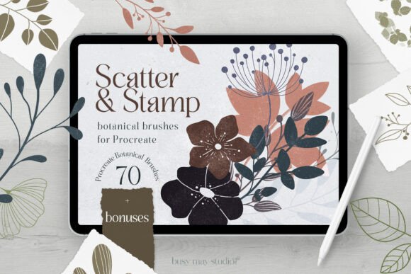 Download Botanical Procreate Stamp Brushes - Procreate stamp brushes Collection