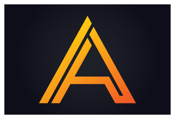 Download Initial Colorful Modern a Letter Design - Letter design Collection