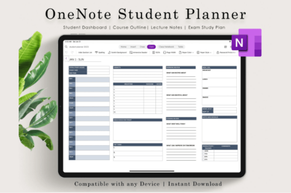 Download Onenote Student Planner, Digital Planner - Planner Collection
