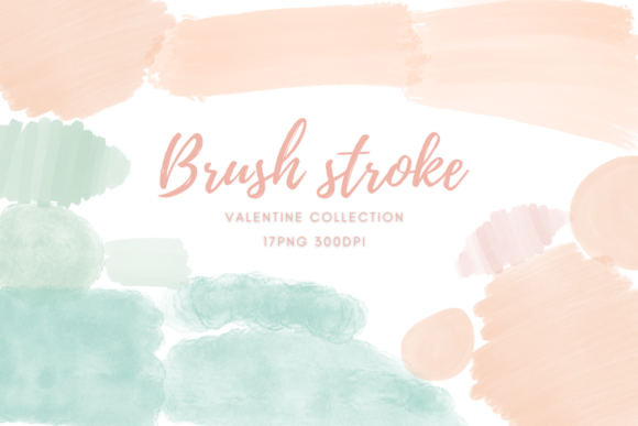 Download Valentine Brush Strokes Clipart - Valentine brush Collection
