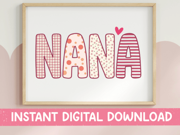 Download Nana Patchwork Letter Design - Letter design Collection