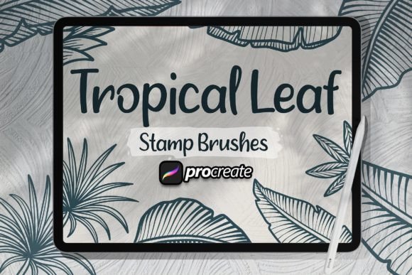 Download Tropical Leaf Brush Procreate - Leaf brush Collection