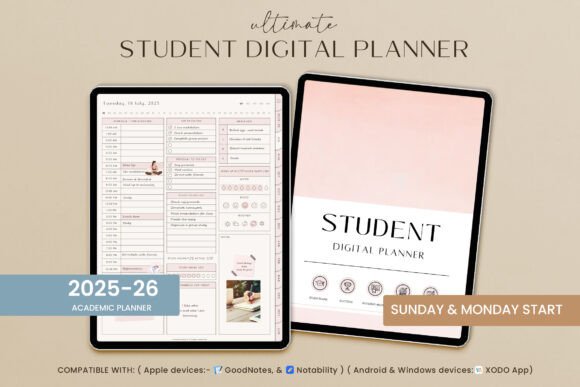Download Student Digital Academic Planner IPad - Planner Collection