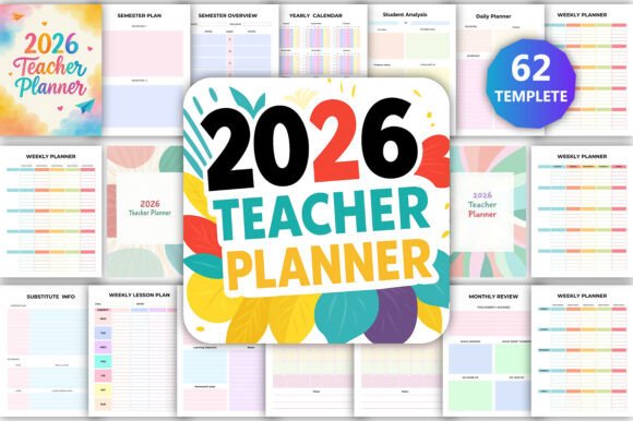 Download 📘 2026 Teacher Planner Canva Kdp - Planner Collection