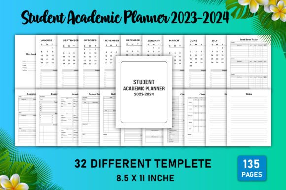 Download Student Academic Planner 2023-2024 KDP - Planner Collection