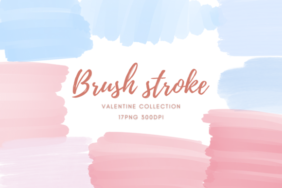 Download Valentine Brush Strokes Clipart - Valentine brush Collection